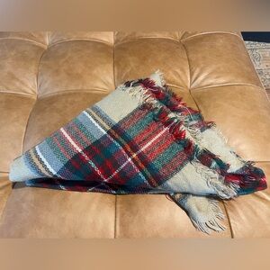 Plaid Fringe Scarf